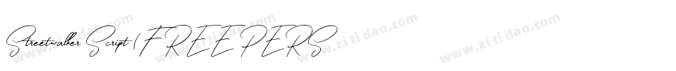 Streetwalker Script (FREE PERSONAL USE)字体转换